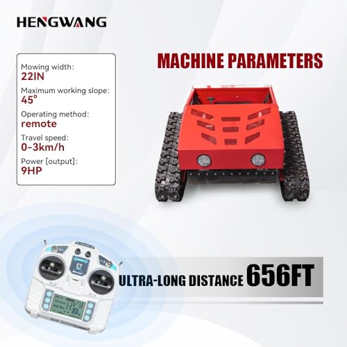 Mähroboter, intelligenter Mähroboter, geländegängiger, Ferngesteuerter Schneeräumroboter, Elektrostart, Höhenverstellung, rutschsichere Kletterraupe HW-224-55