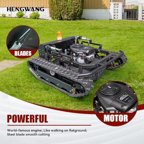 Mähroboter, intelligenter Mähroboter, geländegängiger, Ferngesteuerter Schneeräumroboter, Elektrostart, Höhenverstellung, rutschsichere Kletterraupe HW 810-90