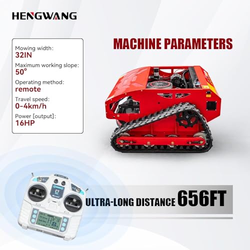 Mähroboter, intelligenter Mähroboter, geländegängiger, Ferngesteuerter Schneeräumroboter, Elektrostart, Höhenverstellung, rutschsichere Kletterraupe HW 452 80L