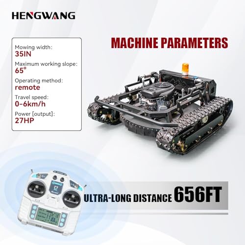 Mähroboter, intelligenter Mähroboter, geländegängiger, Ferngesteuerter Schneeräumroboter, Elektrostart, Höhenverstellung, rutschsichere Kletterraupe HW 810-90