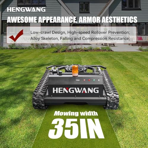 Mähroboter, intelligenter Mähroboter, geländegängiger, Ferngesteuerter Schneeräumroboter, Elektrostart, Höhenverstellung, rutschsichere Kletterraupe HW 810-90