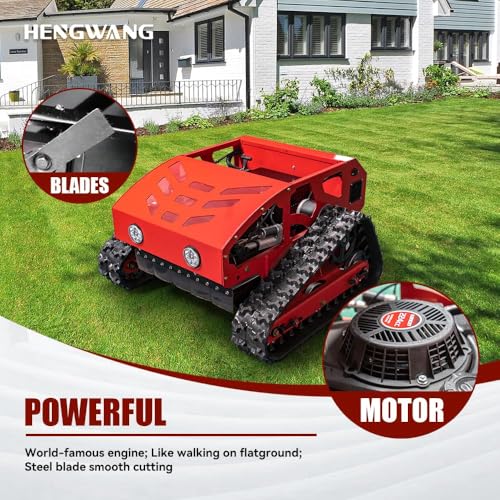 Mähroboter, intelligenter Mähroboter, geländegängiger, Ferngesteuerter Schneeräumroboter, Elektrostart, Höhenverstellung, rutschsichere Kletterraupe HW-224-55