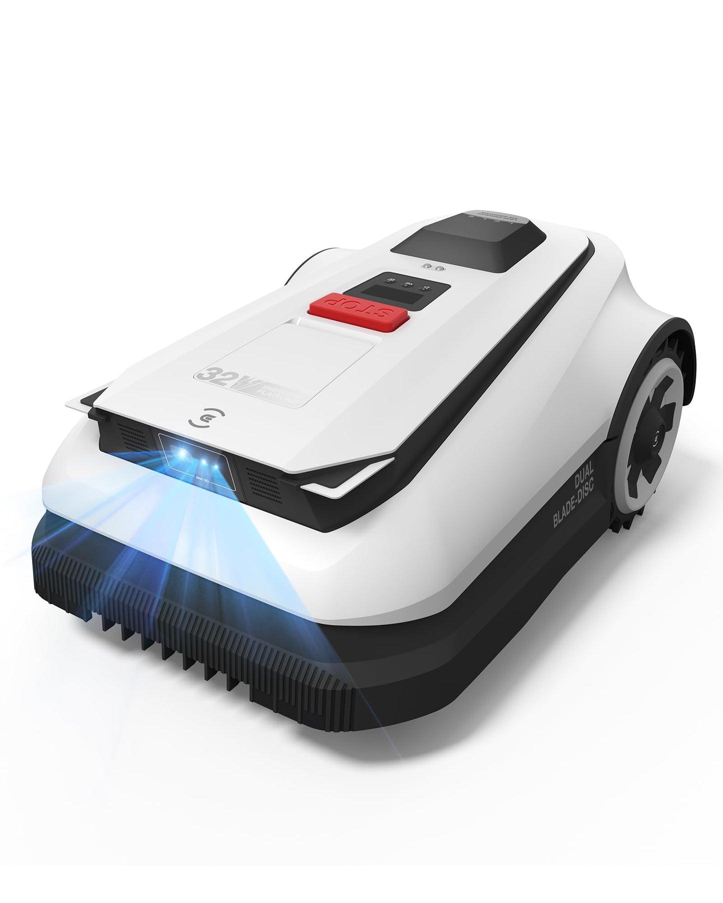 ECOVACS Goat A1600 RTK Mähroboter ohne Begrenzungskabel, 1600m², 330 mm Schnittbreite, LiDAR-unterstützte RTK+Vision Navigation, Rasenmäher Roboter, 100W Schnittleistung, 50% Steigungen