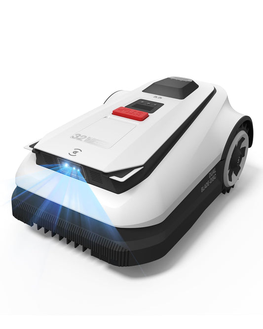 ECOVACS Goat A1600 RTK Mähroboter ohne Begrenzungskabel, 1600m², 330 mm Schnittbreite, LiDAR-unterstützte RTK+Vision Navigation, Rasenmäher Roboter, 100W Schnittleistung, 50% Steigungen