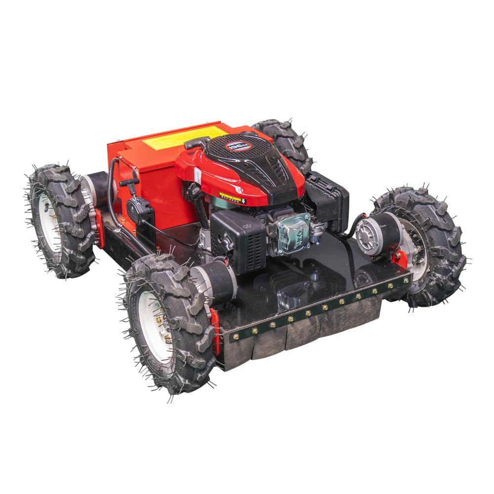 Mähroboter, intelligenter Mähroboter, geländegängiger, Ferngesteuerter Schneeräumroboter, Elektrostart, Höhenverstellung, rutschsichere Kletterraupe HW-196-55JY