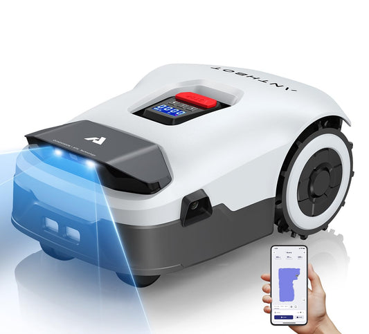 ANTHBOT Genie Mähroboter ohne Begrenzungskabel 3000 m², Full Band RTK + 4-Augen-Vision Roboter-Rasenmäher, 30+ Mehrzonen-Management, KI-Intelligente Hindernisvermeidung & Rasenpflege - Genie 3000