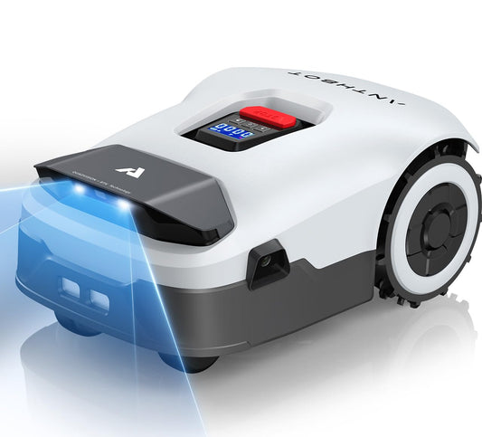 ANTHBOT KI Mähroboter ohne Begrenzungskabel Max. 2000m², Full Frequenzband RTK+4-Kamera-Vision Rasenmäher Roboter ohne Kabel, Mehrzonen-Management, Hindernisvermeidung Rasenroboter - Genie1000