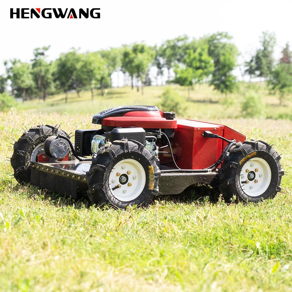 Mähroboter, intelligenter Mähroboter, geländegängiger, Ferngesteuerter Schneeräumroboter, Elektrostart, Höhenverstellung, rutschsichere Kletterraupe HW-196-55JY
