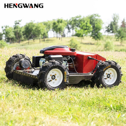Mähroboter, intelligenter Mähroboter, geländegängiger, Ferngesteuerter Schneeräumroboter, Elektrostart, Höhenverstellung, rutschsichere Kletterraupe HW-196-55JY